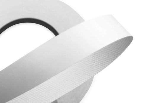 White Melamine Edge Banding Roll 3/4 Inch By 25 Feet Pre Glued Flexible Iron On Edging For Cabinets and Furniture