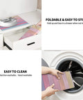 Wood Grain B Print Dish Drying Mat For Kitchen Counter Ultra Absorbent Microfiber Drying Pad Machine Washable Rack Mat 16x18 Inches in drawer and washing machine