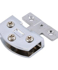 Heavy Duty Stainless Steel Shower Screen Hinges For Glass Doors 5 To 9mm Clamp Clips, chrome finish, adjustable bracket