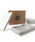 Welding Practice Kit With 304 Stainless Steel Coupons 2 By 4 By 1/8 Inch Pack Of 20, displayed with packaging box.