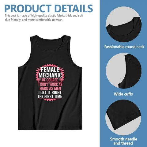 Straight Up Cotton Muscle Tank Top For Guys, Lightweight Sleeveless Gym Undershirt With Built In Sun Shielding, Breathable Summer Workout Tee For Weekend Warrior in black with graphic design.