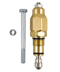 Pressure Washer Pump Unloader Valve Rebuild Kit For RMV RMW SRMW Series, brass and steel components, top view