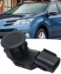 Toyota RAV4 2014 To 2018, Tacoma 2015 To 2022, And Tundra 2014 To 2021 Reverse Backup Parking Sensor Replacement Kit With 89341-0C010 And 89341-0C020, Plug And Play, Easy Install, High Precision Rear Park Assist Sensors, black ABS plastic