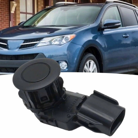 Toyota RAV4 2014 To 2018, Tacoma 2015 To 2022, And Tundra 2014 To 2021 Reverse Backup Parking Sensor Replacement Kit With 89341-0C010 And 89341-0C020, Plug And Play, Easy Install, High Precision Rear Park Assist Sensors, black ABS plastic
