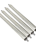 4 Pack 1.5 Inch Stainless Steel Conveyor Rollers With Bearings 300mm Length Heavy Duty Replacement Rollers for industrial use