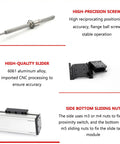 Pro Grade Linear Motion Guide Rail With 50 To 500 mm Travel And 0.03 mm Precision For DIY CNC Engraving Machines And Lathes, beefy slider and ball screw