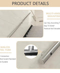 Heavy Duty Stainless Steel Handrail For Stairs And Decks Round Pipe Railing System Wall Mounted Indoor Outdoor showing multi-angle mounting and close-up details.
