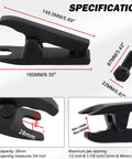 Heavy Duty Ball Joint Separator Tool With Expandable Fork shows specifications and dimensions for pulling tie rods and control arms.