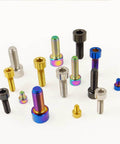 Assorted Heavy Duty Titanium M6 Hex Socket Cap Screws Gold Plated 1.0mm Thread Pitch, Boss Grade, High Strength 6Al/4V Grade 5
