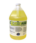 Top Shelf House Wash Surfactant For Exterior Siding And Roof Cleaning With Stable Bleach Additive Mix, Heavy Duty Soft Wash Soap For Concrete Driveways And Brick Facades, Half Gallon Jug in yellow liquid.