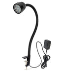 Industrial LED Machine Light With 360 Degree Gooseneck, IP66 Waterproof 1400 Lumens, 110V-220V Dual Voltage, Clamp Base