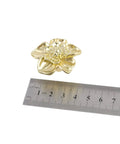 Killer Antique Brass Flower Drawer Knobs Top Notch Zinc Alloy Cabinet Pulls Heavy Duty Vintage Hardware No Hassle Installation Set Of Four For Dressers Cabinets And Pantry Refreshes, 40mm brass flower knob with ruler.