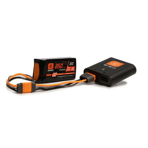 Smart G2 Powerstage Air Bundle With 3S 850mAh LiPo Battery And S120 Charger For RC Planes Ready To Fly One Box Solution
