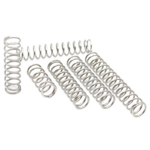 10Pcs Extension Compression Springs Kit With 0.8mm Wire, 12mm Outer Diameter And 10mm To 50mm Lengths, 304 Stainless Steel