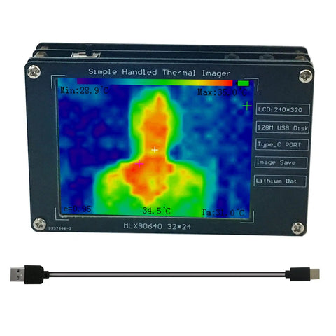 Portable Infrared Thermal Imager With 24 By 32 Pixel MLX90640 Sensor Non Contact Temperature Tester High Accuracy Camera