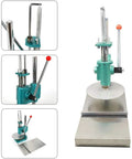 Upgrade Your Holiday Cooking Game With This No Sweat Manual Pizza Dough Press Machine features a heavy duty cast iron frame and steel plates.