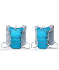 Front view of Ultralight Hydration Pack Vest With Water Bladder For Running Hiking And Cycling Tank Top Style Reservoir Pack Reflective Strips