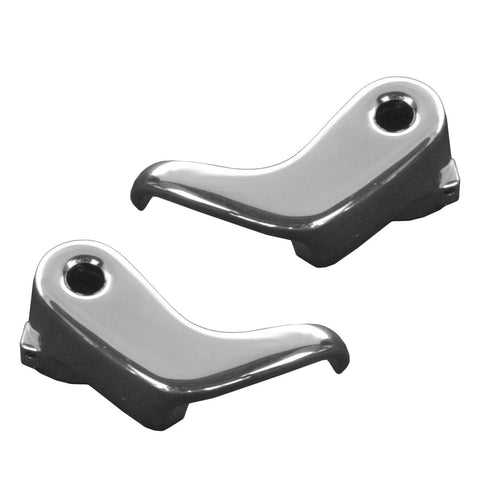 Vent Window Crank Handle Set For Front Driver And Passenger Side Fits 1980 To 1986 Chevy And GMC C K Series Trucks And 1975 To 1993 G10 G20 G30 Vans Includes Two Handles Reference Numbers 15617125 And 76999 two metal handles