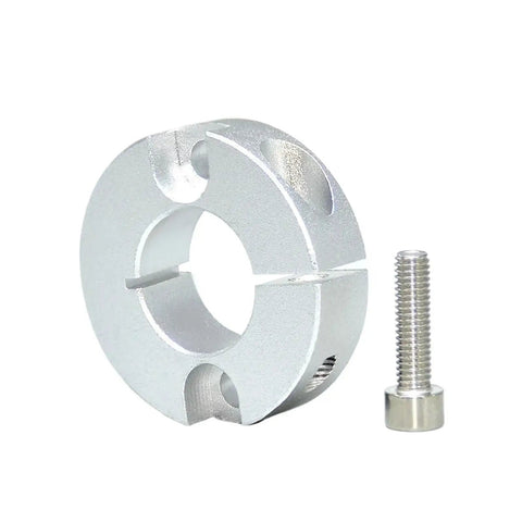 Double Split Clamp On Shaft Collar With Aluminum Alloy Fixed Ring Counterbore And Double Hole Design For Heavy Duty Multipurpose Applications