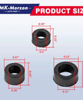 Product size diagram of 7.3L Power Stroke Diesel Fuel Line Kit with rubber seals for 1999-2003 Ford F-Series and Econoline