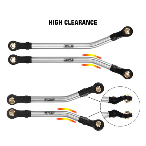 Beefed Up Steel High Clearance Chassis Links For TRX4M High Trail K10 F150 RC Crawler With 304 Stainless Steel Construction