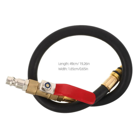Top Rated Premium Boss Level European Cylinder Pressure Hose Rubber Alloy For Engine Leak Test Quick Connect No Leak Setup Fits Air Compressor And Auto Diagnostic Tools Easy Install Heavy Duty Performance For Garage Crew, 49cm hose