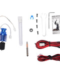 Upgraded V6 Hot End Kit With 0.4mm Nozzle And 60W Ceramic Heater For Ender 3 Pro V2 Prusa i3 MK3S MK3 MK2S 3D Printer Parts Durable Wear Resistant Steel Nozzle Compatible 1.75mm Filament, kit layout