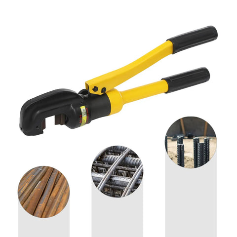 Heavy Duty Hydraulic Rebar Pliers, Portable Bolt Cutters With Box, handheld cutter for 4mm to 16mm wire on construction site.