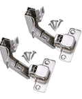Two Pack Corner Cabinet Door Hinges Set 135 Degree Hinges With Plates And Screws For Kitchen Cabinets And Furniture Hardware Durable Steel