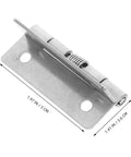 Hardcore Stainless Steel Self Closing Hinges, 1.97x1.41 inches, corrosion resistant spring loaded door hardware.