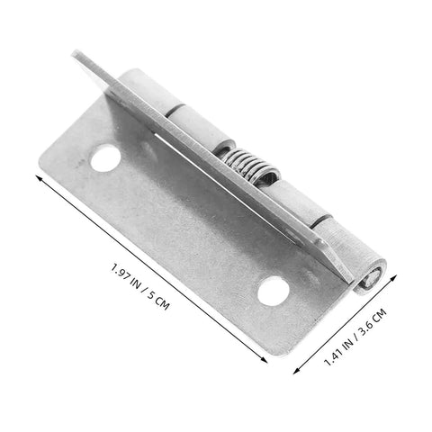 Hardcore Stainless Steel Self Closing Hinges, 1.97x1.41 inches, corrosion resistant spring loaded door hardware.