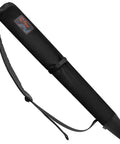 Black heavy-duty travel case for stakes, compatible with all brand stakes, keeps gear neat for camping and outdoor use.