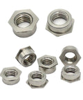 Premium Self Clinching Flush Nuts Engineered From Rock Solid 304 Stainless Steel Killer Thin Hex Inserts for sheet metal projects.