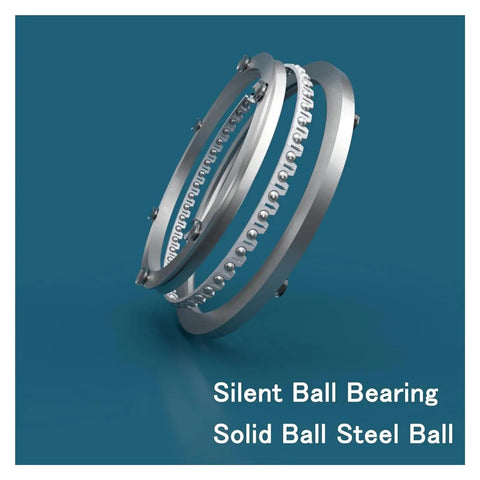 Heavy Duty Table Bearing Lazy Susan Turntable Swivel Base 360 Degree Rotating Plate with solid ball bearings visible