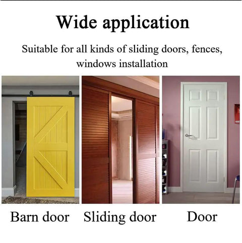 Wide application of Heavy Duty Stainless Steel Sliding Door Bolt Gate Latch With Padlock Hole Works Both Ways For Left Right Swinging Doors.