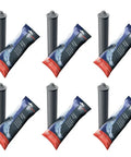 Smart Filter Set Of Six For Coffee Machines With RFID Auto Mode in packaging, showing filters designed to remove calcium and metals.