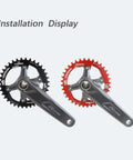 Asymmetrical 96BCD Chainring For Shimano XT SLX M6000 M7000 M8000 M9000 MTB Dope 7 8 9 10 11 12 Speed Tooth Black installation