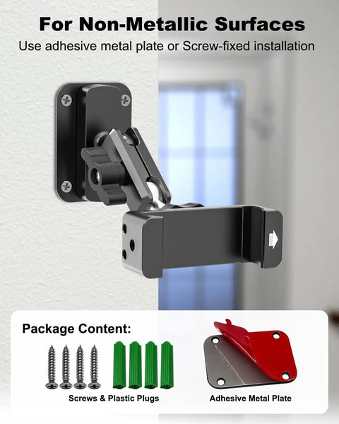 Heavy Duty Magnetic Forklift Phone Mount With Rock Solid N56 Magnet That Locks In Tight for non-metallic surface installation