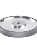 Compass CBN Grinding Wheels 8 By 1-1/4 By 5/8 Inch Grit 180 with dust-free aluminum wheel body, angled view.