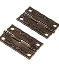 Antique Bronze Cabinet Hinges For Jewelry Boxes And Small Furniture Mini Decorative Door Drawer Hardware 35x23mm durable and vintage