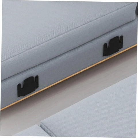 Heavy Duty 4 Piece Iron Sectional Sofa Connectors, No Sweat Install Couch Joint Brackets, Durable Furniture Hardware That Snaps Into Place For All Day Lounge Comfort