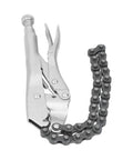 Locking Chain Clamp For Auto Repair Adjustable Chain Grip Wrench In High Carbon Steel Heavy Duty Pipe Vise Tool For Workshop Irregular Shape Holder With Steady Hold SK129A, open view