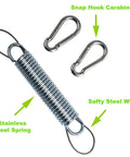 Beefy Heavy Duty Swing Springs Kit With 2 700 Lb Capacity Springs Stainless steel spring, snap hooks, safety wire