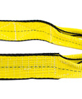 4 Pack 2 Inch By 6 Foot Web Lifting Slings With Twisted Eyelets 2 Ply For Choker And Basket WLL 6400 Lbs Vertical Lift Straps