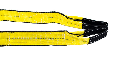 4 Pack 2 Inch By 6 Foot Web Lifting Slings With Twisted Eyelets 2 Ply For Choker And Basket WLL 6400 Lbs Vertical Lift Straps