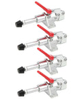 Rock Solid Fixed Toggle Clamp With Hold Down Push Pull GH-301-AM, 45kg Capacity, 190mm Handle, Galvanized Iron, Ergonomic Grip, 16mm Stroke