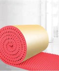 Super Slick 7Cm Thick Peel And Stick Acoustic Foam Panels Deliver Killer Noise Reduction With Classic Egg Crate Soundproofing Design No Sweat Cut 30M Roll Ideal For Studio Walls And Dope Home Office Vibes rolled out on a floor.