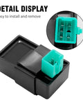Close-up of 5 Pin AC CDI Box with 5 Wire Plug Kit for X15 X18 Mini Pocket Bike and Coolster 125cc 3125B 3125R 3125XR8 ATV