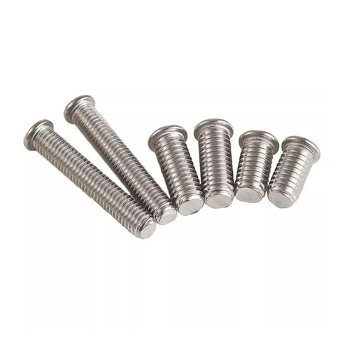 Heavy Duty 304 Stainless Steel M3 Welding Studs And Spot Stud Screws For Metal Fabrication 200 Pack on a white background.