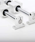Smooth Professional Linear Rail Slide Support For Optical Guide Shaft With High Precision Bearing Slip Motor showing a detailed view of the metal components.